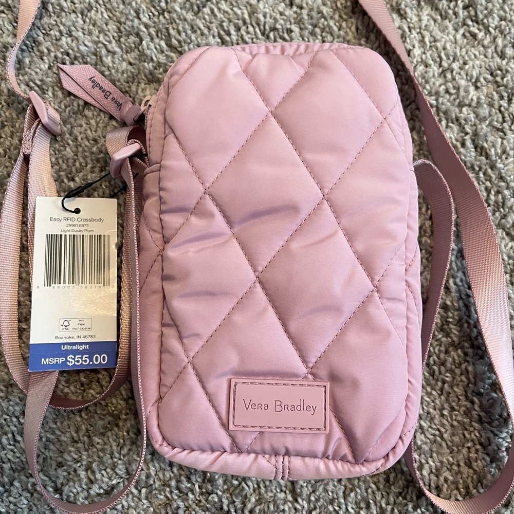Vera Bradley Light Pink Quilted Crossbody Bag